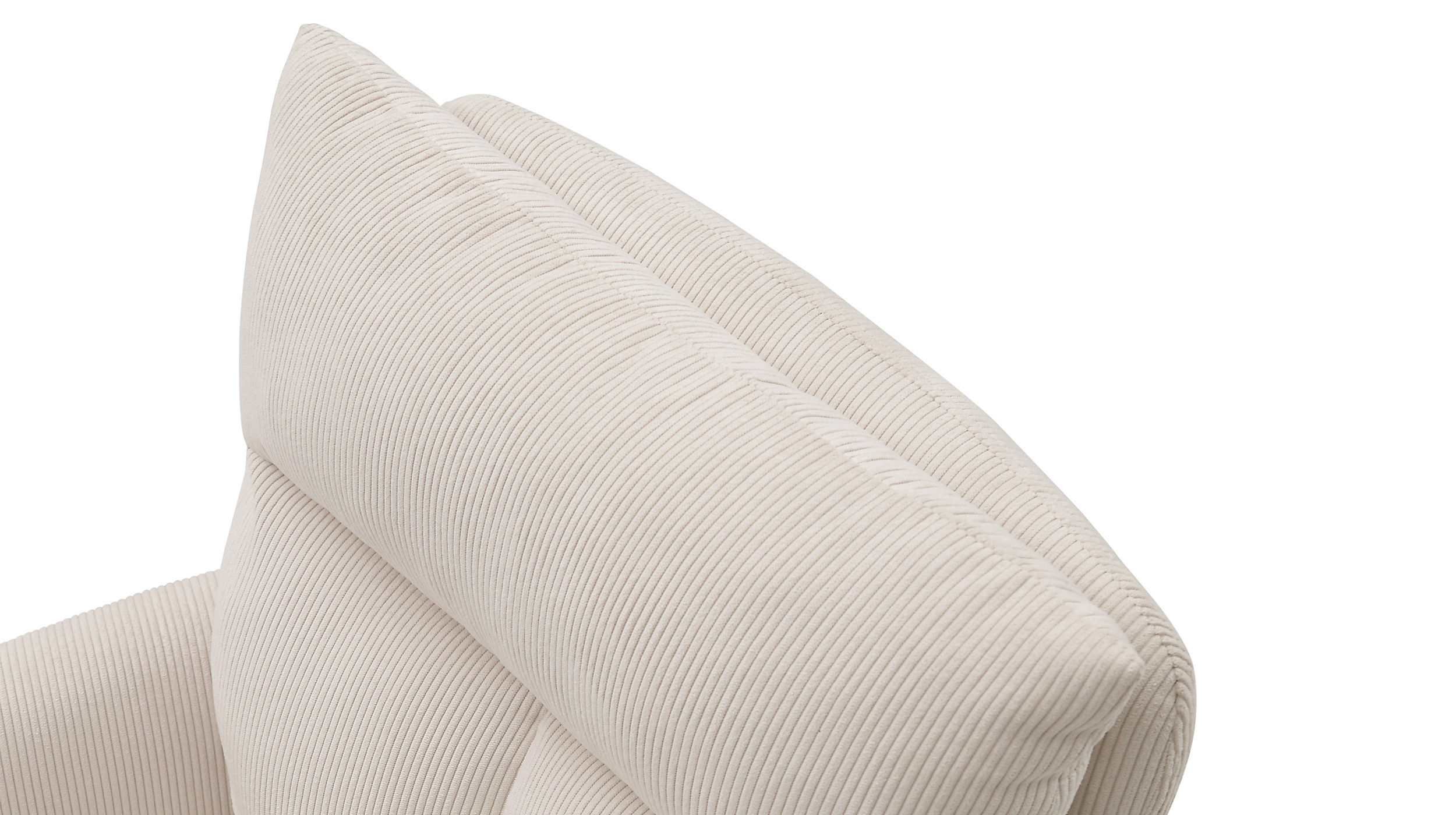 Armlehnstuhl beige Cord Drehstuhl - SOFIA