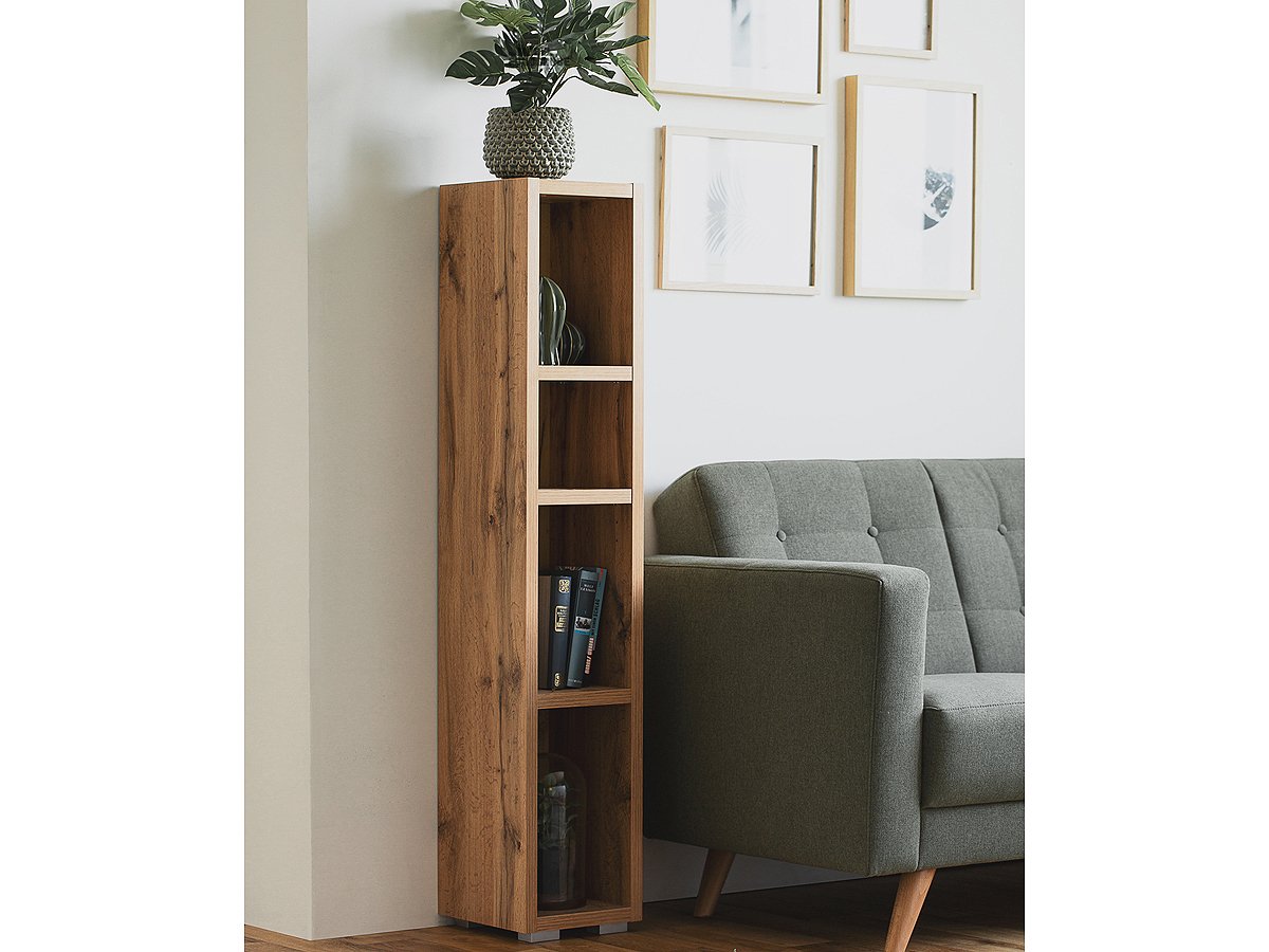 Bücherregal Standregal Honig Eiche 25 x 131 cm - IMAGE