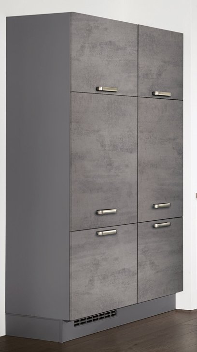 Eckküche 110 + 260 cm - mit Geräten - Küchenfronten matt - RIVA