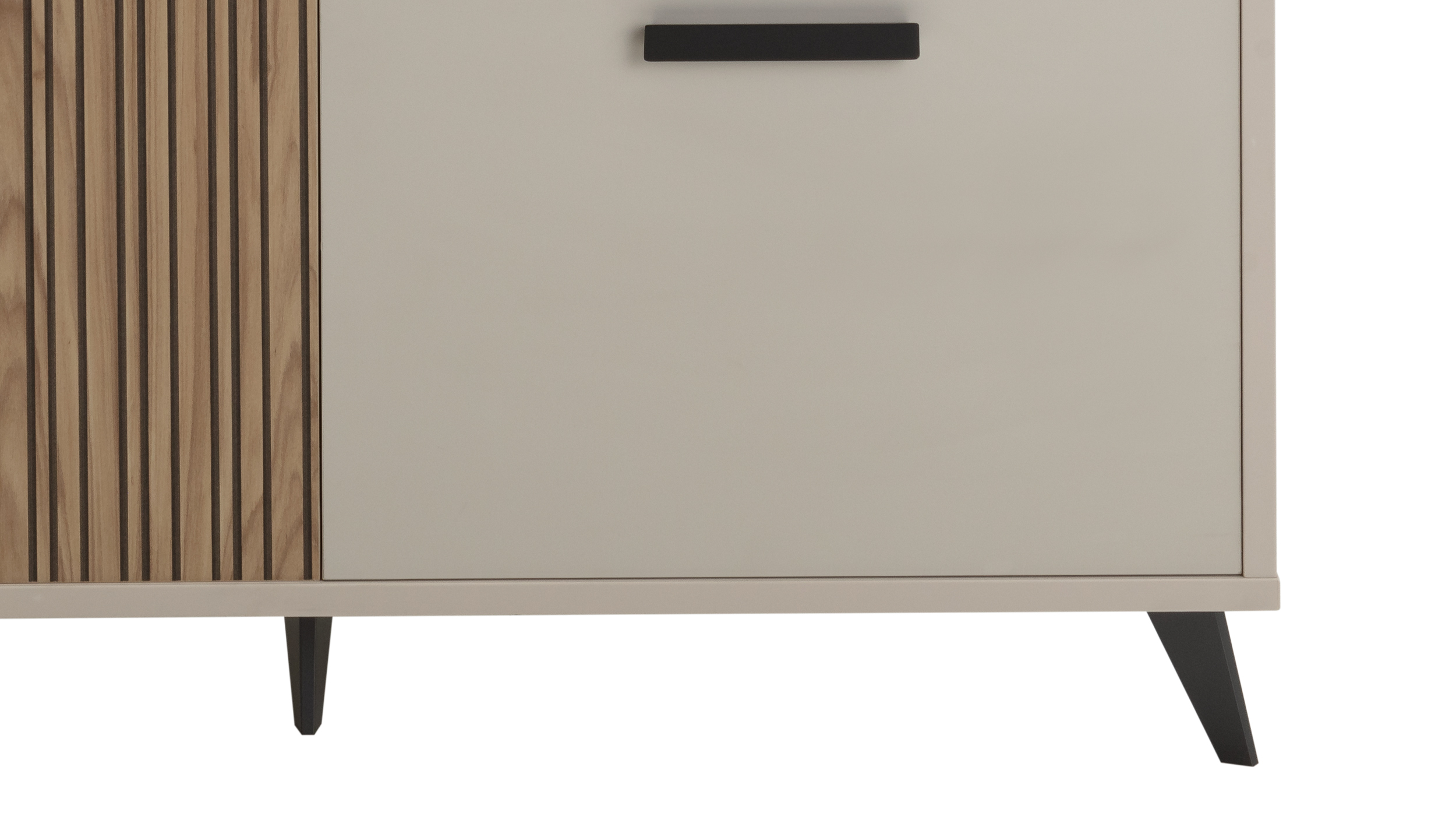 Highboard 2 Türen Eiche - beige - 101 cm - BRAVO