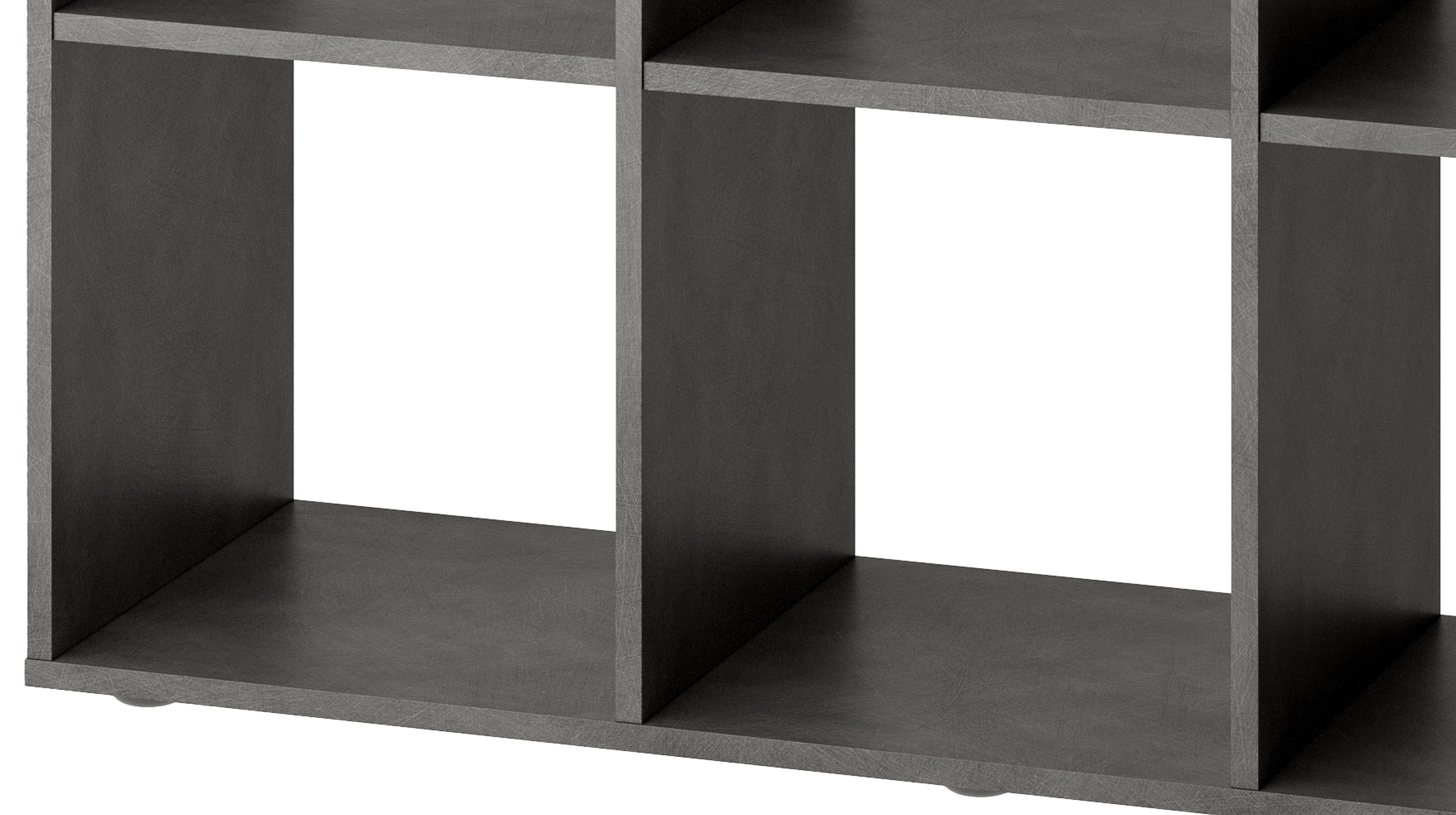 Raumteiler anthrazit 104 x 107 cm - 9 Fächer - MEGA