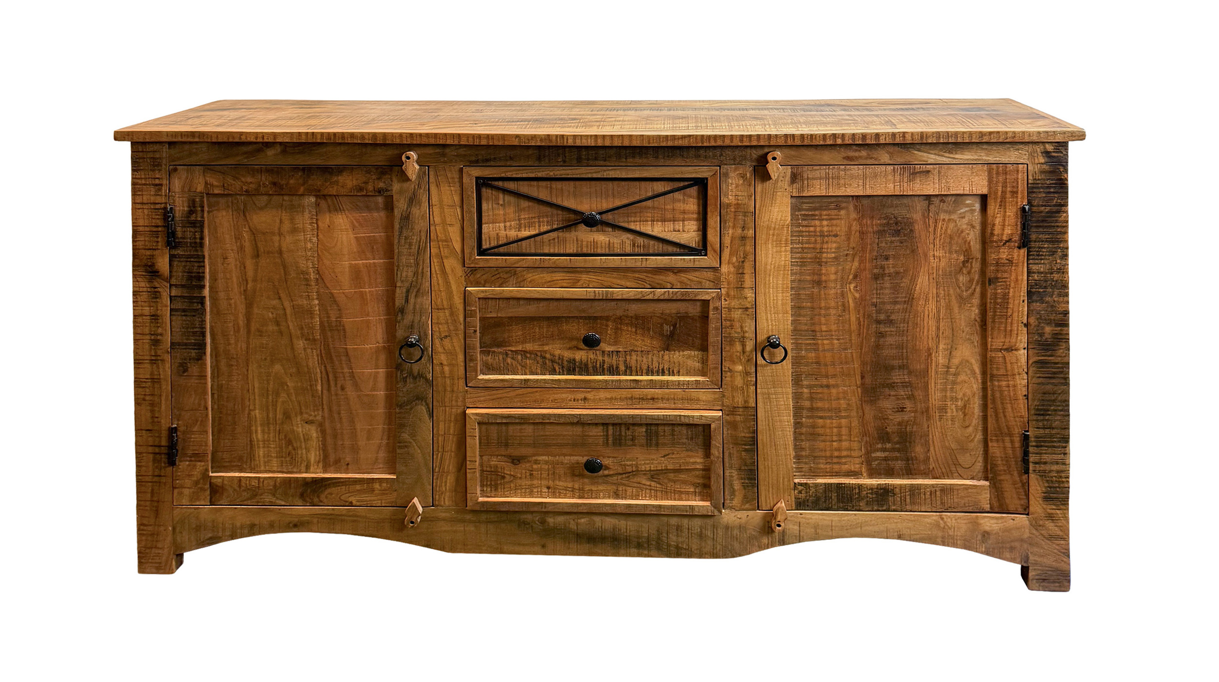 Sideboard 150 cm Akazie massiv lackiert montiert - ACANO