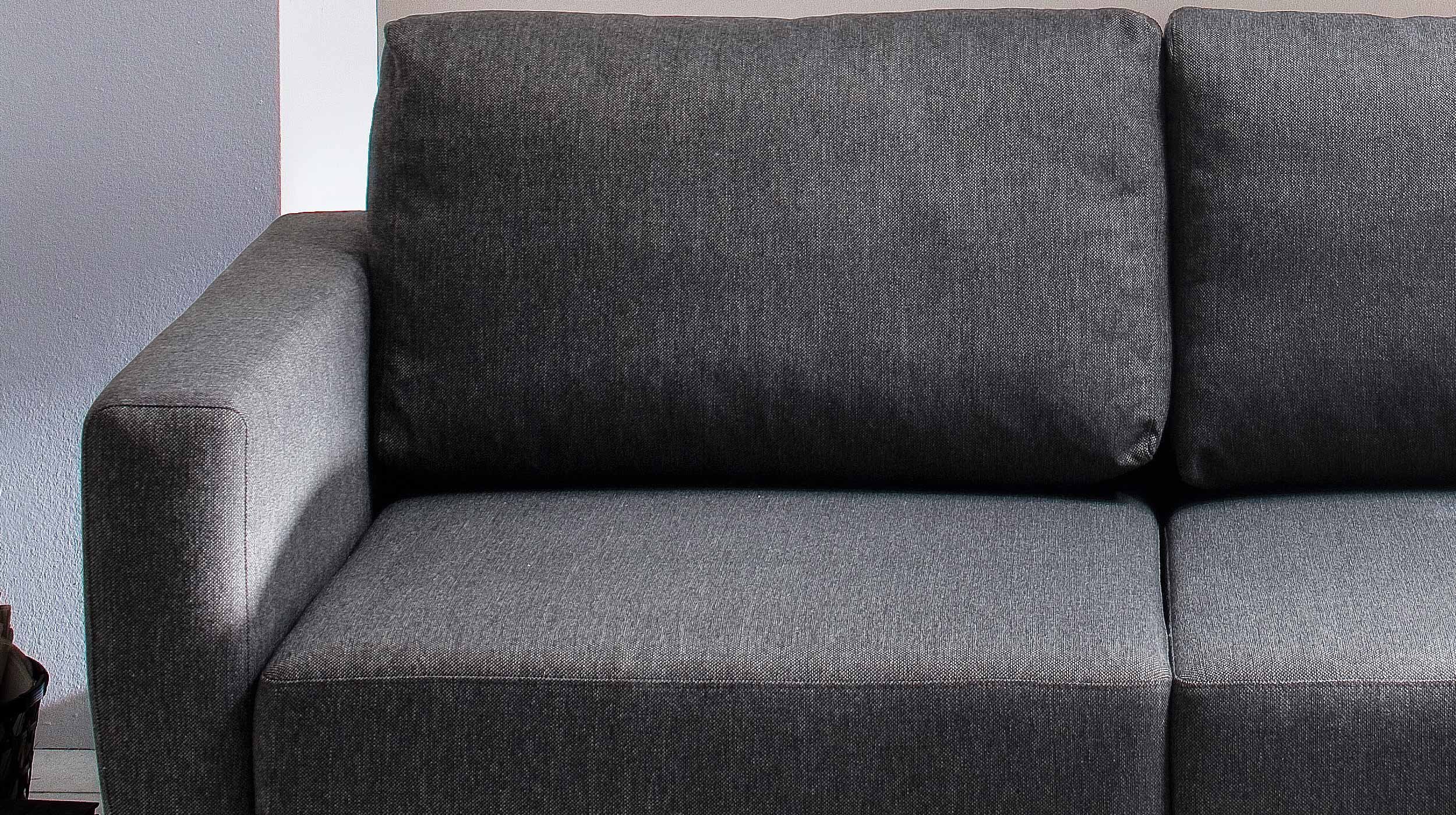 Schlafsofa grau ausziehbar Federkern 176 x 74 cm - MÜRITZ