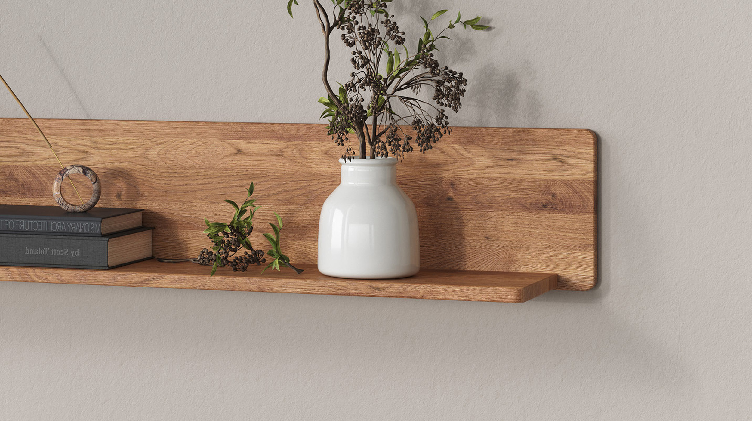 Wandboard Wildeiche massiv geölt 149 cm - LUCAS