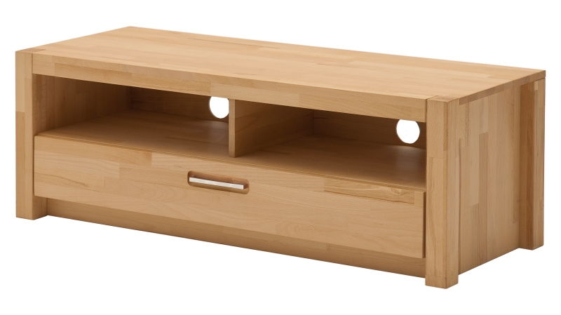 TV - Lowboard Kernbuche massiv geölt 125 cm - FENJA 