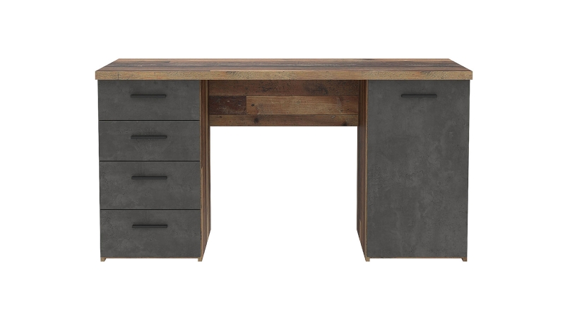Computerschreibtisch Old Wood grau 145 x 60 cm - NET