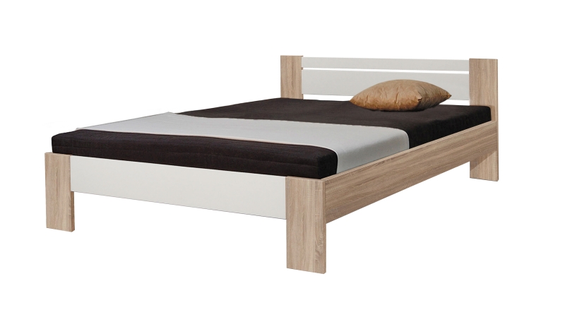 Futonbett 140 x 200 cm Einzelbett Sonoma Eiche - VEGA 