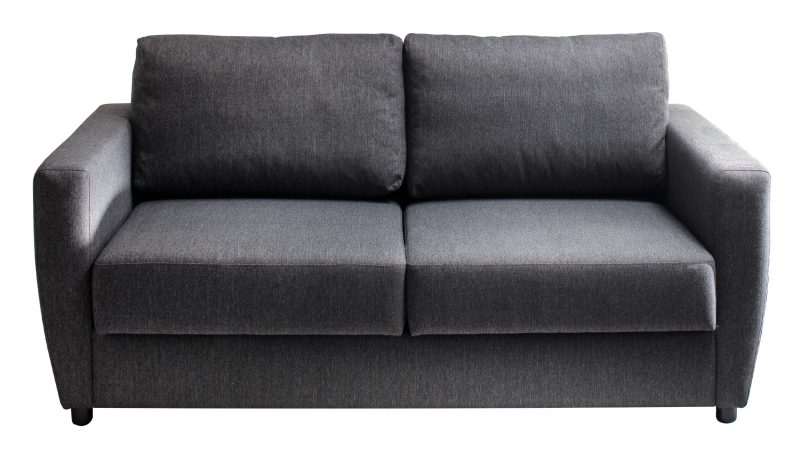 Schlafsofa grau ausziehbar Federkern 176 x 74 cm - MÜRITZ