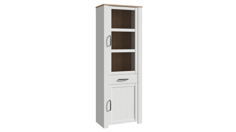 Vitrine mit Glastür Sibiu Lärche - Eiche - Breite 72 cm - BOHOL