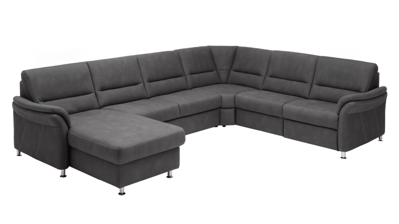 Couchliebe® Wohnlandschaft planbar - mammut grau - Basis Version - LEONARDO