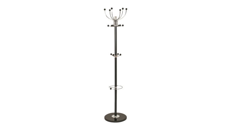 Kleiderständer schwarz - chrom 38 cm Breite - MECKIE