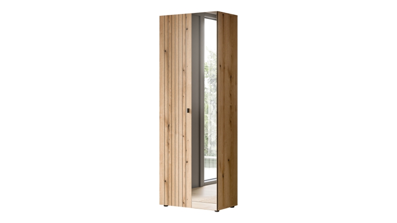 Garderobenschrank mit Spiegel Evoke Eiche 70 cm - STATION