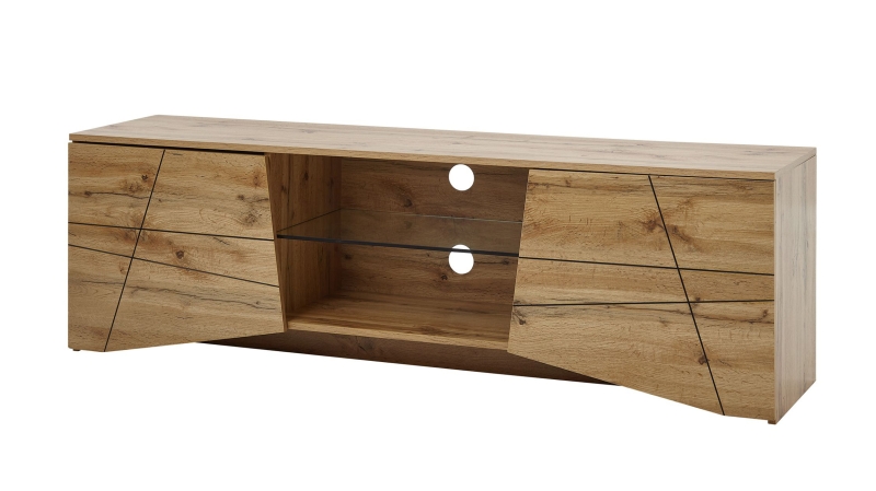 TV - Lowboard Eiche 160 cm - 2-türig - ELVAR 