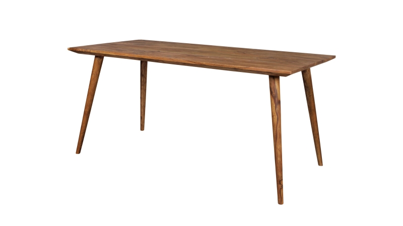 Esstisch Sheesham Massivholz 180 x 80 cm - Rechteckig & Gebeizt - RAINE