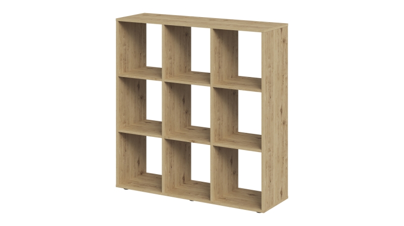 Raumteiler Artisan Eiche 104 x 107 cm - 9 Fächer - MEGA
