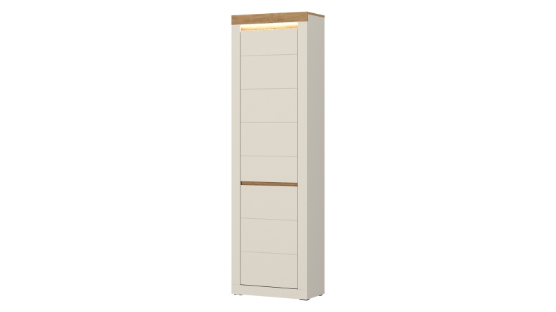 Garderobenschrank beige Stone Eiche - 205 cm - NAXXAR