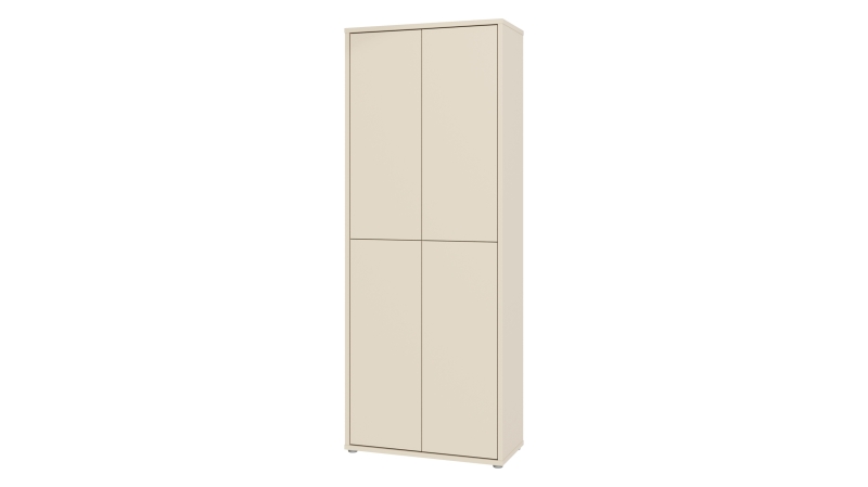 Schuhschrank beige 75 x 192 cm 2-türig - ALICE SPRINGS