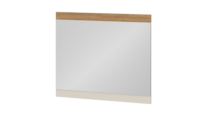 Wandspiegel beige Stone Eiche 95 x 62 cm - NAXXAR 