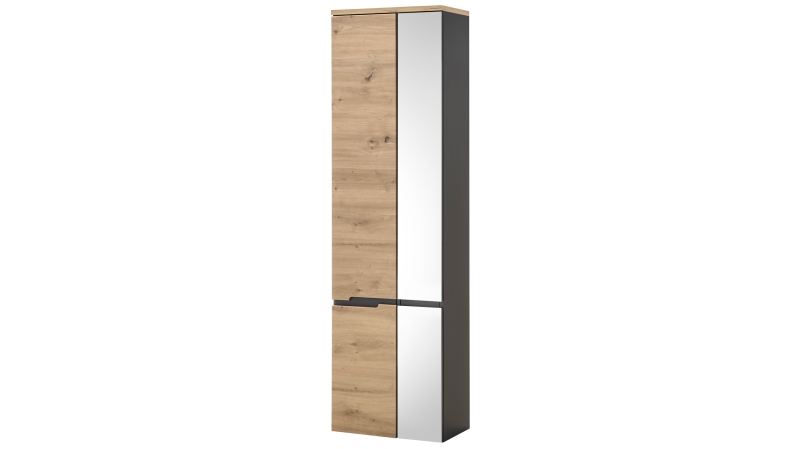 Bad Hochschrank Artisan Eiche - grau 176 cm - MEMPHIS