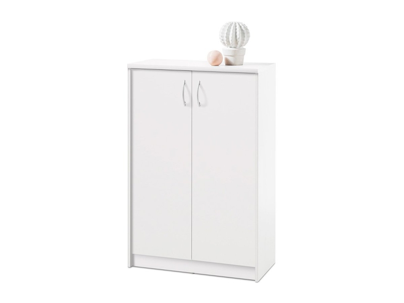 Kommode mit 2 Türen weiß 74 cm - OPTIMUS