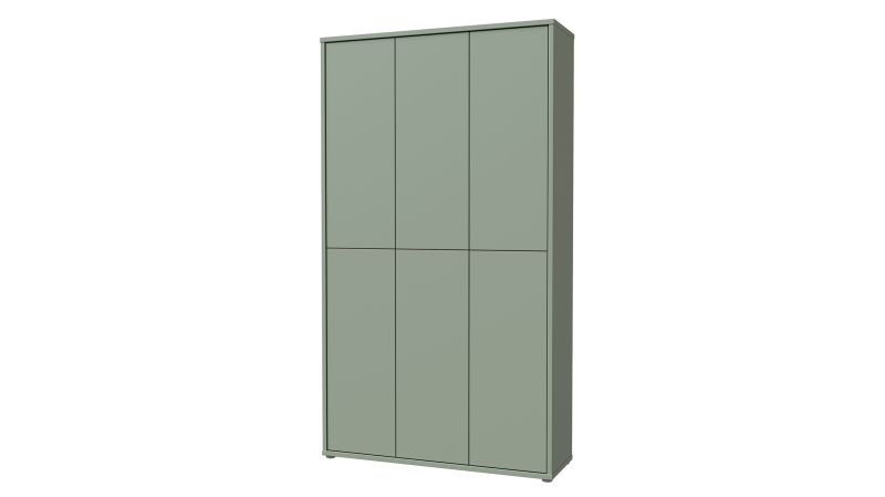 Schuhschrank grün 109 x 192 cm 6-türig - ALICE SPRINGS