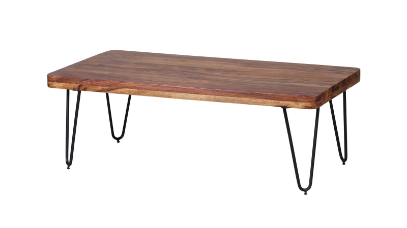 Couchtisch Sheesham massiv gebeizt 115 x 60 cm - BRAGE