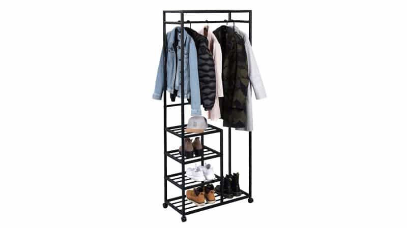 Kleiderständer Kleiderwagen schwarz 75 cm Metall - ANDORRA