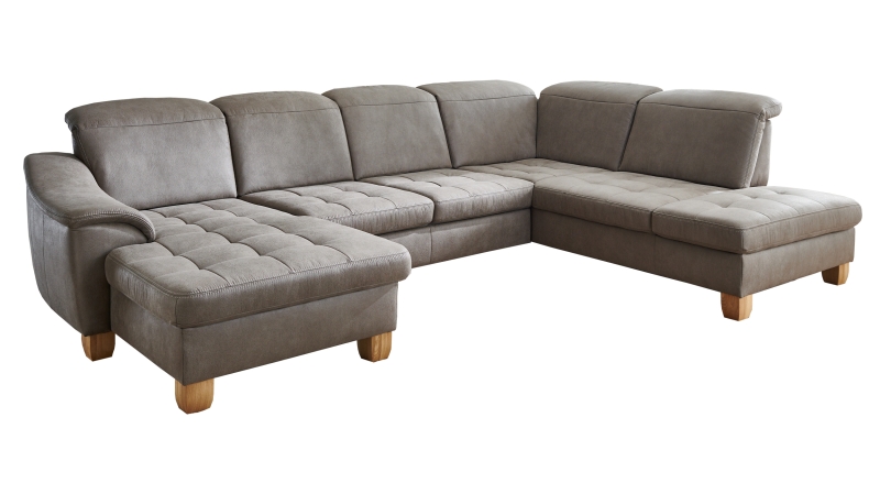 Couchliebe Wohnlandschaft planbar - Taurus platin - Basis Version - FRATELLO 