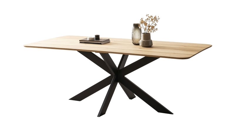 Esstisch 200 x 100 cm Eiche massiv geölt - MARKUS