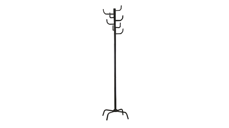 Kleiderständer schwarz 180 x 48 cm Stahlrohr - CACTUS 