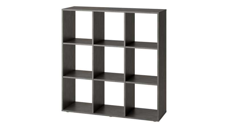 Raumteiler anthrazit 104 x 107 cm - 9 Fächer - MEGA